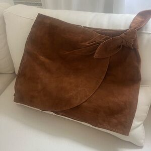 Sezane Brown Mini Skirt